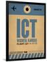 ICT Wichita Luggage Tag I-NaxArt-Framed Art Print