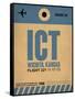 ICT Wichita Luggage Tag I-NaxArt-Framed Stretched Canvas