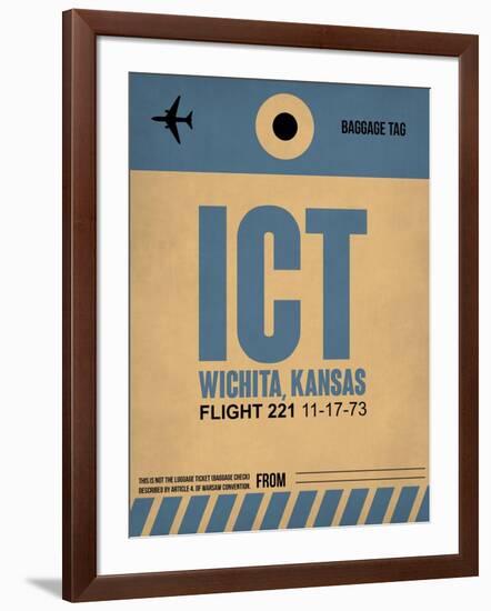 ICT Wichita Luggage Tag I-NaxArt-Framed Art Print