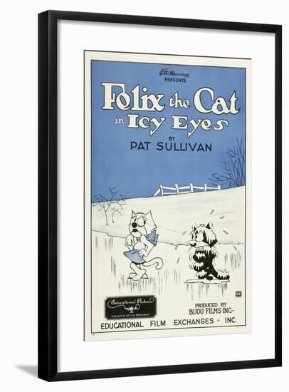 Icy Eyes, Peaches, Felix the Cat on US poster art, 1927-null-Framed Art Print