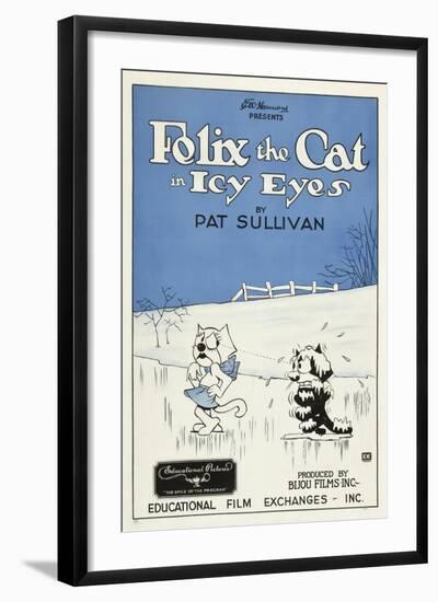 Icy Eyes, Peaches, Felix the Cat on US poster art, 1927-null-Framed Art Print