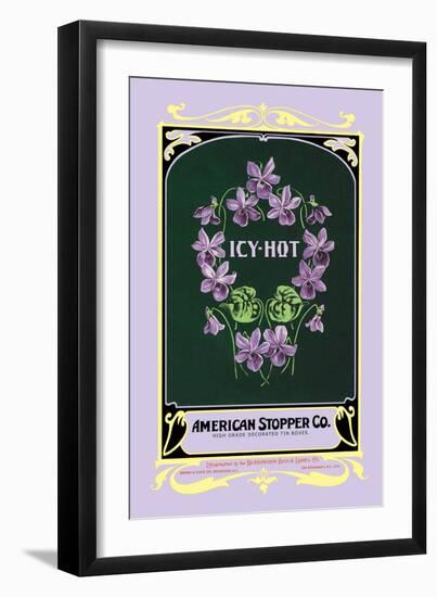 Icy-Hot Talcum Powder-null-Framed Art Print