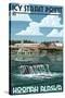 Icy Strait Point Cannery - Hoonah, Alaska-Lantern Press-Stretched Canvas