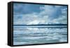 Icy Summer Landscape at Yellowstone Lake, Wyoming-Vincent James-Framed Stretched Canvas