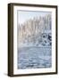 Icy Water in Snowy Forest-Risto0-Framed Photographic Print