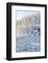 Icy Water in Snowy Forest-Risto0-Framed Photographic Print