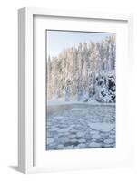 Icy Water in Snowy Forest-Risto0-Framed Photographic Print