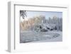 Icy Water in Snowy Forest-Risto0-Framed Photographic Print