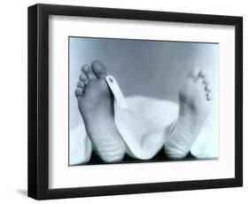 ID Tag on Cadaver-Cristina-Framed Photographic Print