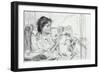 Ida and Child-Augustus Edwin John-Framed Giclee Print