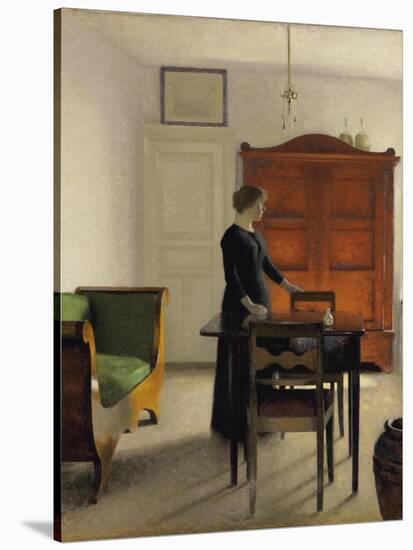 Ida in an Interior, 1897-Vilhelm Hammershoi-Stretched Canvas