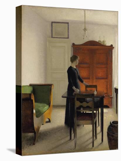 Ida in an Interior, 1897-Vilhelm Hammershoi-Stretched Canvas