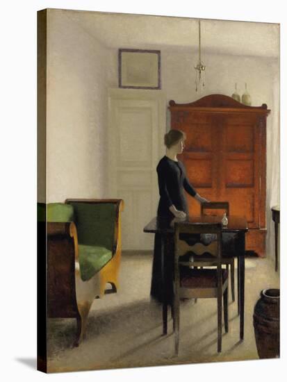Ida in an Interior, 1897-Vilhelm Hammershoi-Stretched Canvas