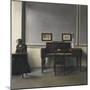 Ida in an Interior with Piano-Vilhelm Hammershoi-Mounted Giclee Print