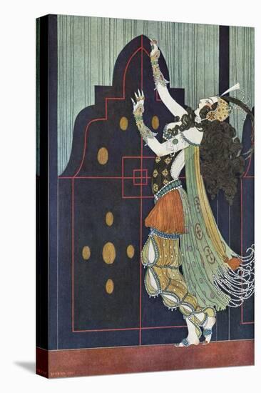 Ida Rubinstein in Scheherazade by Rimsky-Korsakov-Georges Barbier-Stretched Canvas