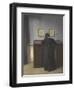 Ida Standing at a Desk-Vilhelm Hammershoi-Framed Giclee Print