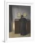 Ida Standing at a Desk-Vilhelm Hammershoi-Framed Giclee Print