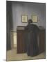 Ida Standing at a Desk-Vilhelm Hammershoi-Mounted Giclee Print