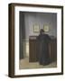 Ida Standing at a Desk-Vilhelm Hammershoi-Framed Giclee Print