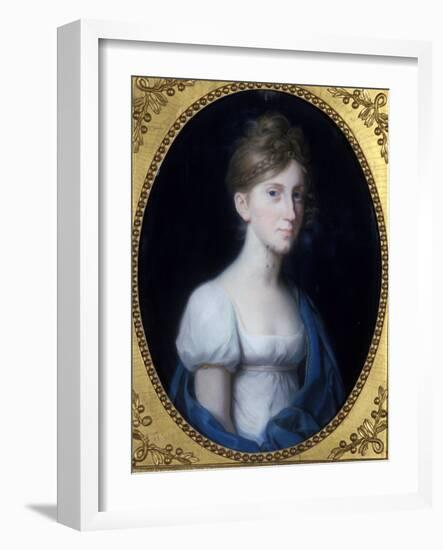 Ida, Wife of the Duke of Sachsen-Weimar-Eisenach, C.1808-Johann Heinrich Schroder-Framed Giclee Print