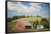 Idaho, Camas Prairie, Keuterville Farm and Barn-Alison Jones-Framed Stretched Canvas