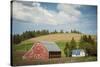 Idaho, Camas Prairie, Keuterville Farm and Barn-Alison Jones-Stretched Canvas