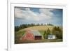 Idaho, Camas Prairie, Keuterville Farm and Barn-Alison Jones-Framed Photographic Print