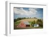 Idaho, Camas Prairie, Keuterville Farm and Barn-Alison Jones-Framed Photographic Print