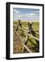 Idaho, Camas Prairie, Wooden Fence at Tolo Lake Access Area-Alison Jones-Framed Photographic Print