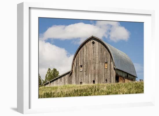 Idaho, Columbia River Basin, Camas Prairie, Old Barn-Alison Jones-Framed Photographic Print