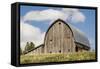 Idaho, Columbia River Basin, Camas Prairie, Old Barn-Alison Jones-Framed Stretched Canvas