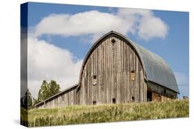 Idaho, Columbia River Basin, Camas Prairie, Old Barn-Alison Jones-Stretched Canvas