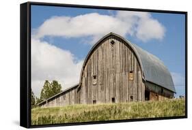 Idaho, Columbia River Basin, Camas Prairie, Old Barn-Alison Jones-Framed Stretched Canvas