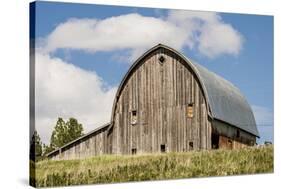 Idaho, Columbia River Basin, Camas Prairie, Old Barn-Alison Jones-Stretched Canvas