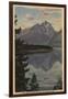 Idaho - Grand Teton Reflection on Jackson Lake-Lantern Press-Framed Art Print