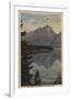 Idaho - Grand Teton Reflection on Jackson Lake-Lantern Press-Framed Art Print