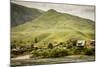 Idaho, Hells Canyon Reach of Snake River, a Cluster of Homes-Alison Jones-Mounted Photographic Print