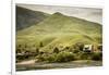 Idaho, Hells Canyon Reach of Snake River, a Cluster of Homes-Alison Jones-Framed Photographic Print