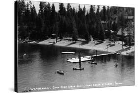 Idaho - Lake Coeur d'Alene; Camp Sweyolakan-Lantern Press-Stretched Canvas