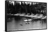 Idaho - Lake Coeur d'Alene; Camp Sweyolakan-Lantern Press-Framed Stretched Canvas