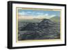 Idaho National Park Big Crater Rim, Craters of the Moon - Idaho-Lantern Press-Framed Art Print