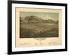 Idaho - Panoramic Map of Hailey-Lantern Press-Framed Art Print