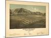 Idaho - Panoramic Map of Hailey-Lantern Press-Mounted Art Print