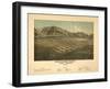 Idaho - Panoramic Map of Hailey-Lantern Press-Framed Art Print