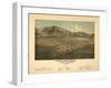 Idaho - Panoramic Map of Hailey-Lantern Press-Framed Art Print