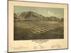 Idaho - Panoramic Map of Hailey-Lantern Press-Mounted Art Print