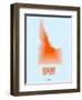 Idaho Radiant Map 1-NaxArt-Framed Art Print