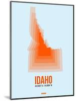 Idaho Radiant Map 1-NaxArt-Mounted Art Print