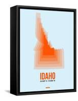 Idaho Radiant Map 1-NaxArt-Framed Stretched Canvas