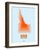 Idaho Radiant Map 1-NaxArt-Framed Art Print